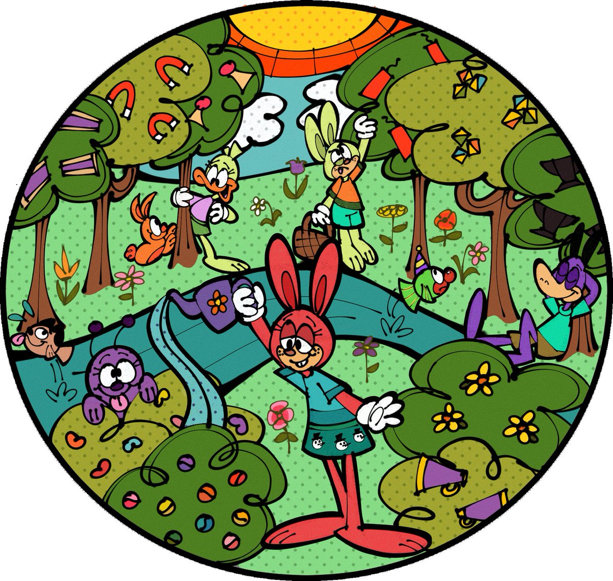 Funniestbunnie's tweet photo. And this was my toonys art category entry! My drawing getting featured as a runner up is such an honor https://t.co/DB0OI2itRN