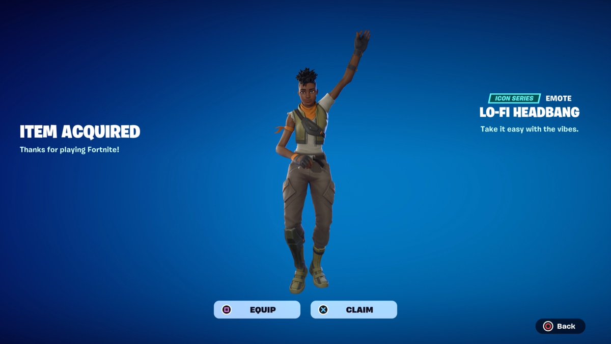 Fortnite Lo-Fi Headbang Emote Giveaway

To Enter: 
❤️♻️ LIKE & RETWEET
📲 FOLLOW @ForkniteStatuss 
✅ COMMENT “DONE”

USE CODE ‘FNLK’ #ad