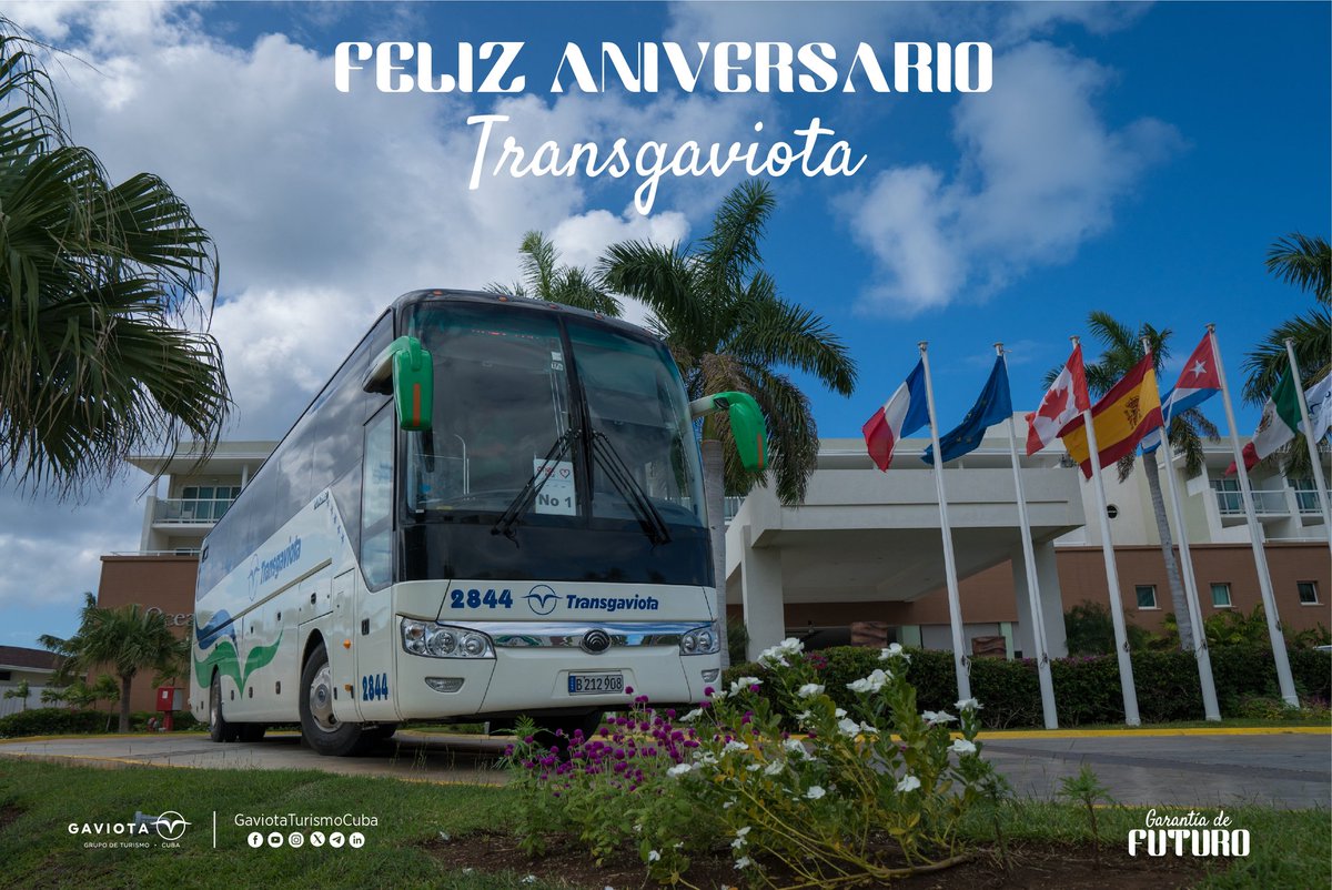 ¡Transgaviota está de cumpleaños 31! Gracias al #TeamGaviota por ofrecer un servicio confiable y de calidad a nuestros clientes. ¡Que sigan los éxitos en años venideros!¡Muchas felicidades! #SomosTurismo #Travel #Cuba #GaviotaGrupo #TransgaviotaCuba #CubaÚnica