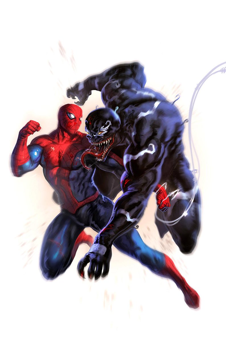 Spider-Man vs Venom
Art by Leonardo Borazio
