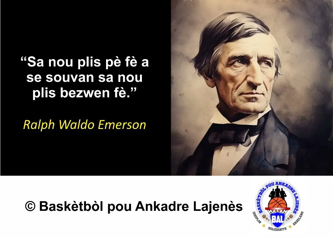 haitibasketbal's tweet image. Sitasyon jodi a pou seyans antrenman, Samdi 25 me a se yon sitasyon Ralph Waldo Emerson.
.
.
. 
#plis #pè #bezwen #fè #transandans #oze #sitasyon #sitasyonjodia #BALAyiti