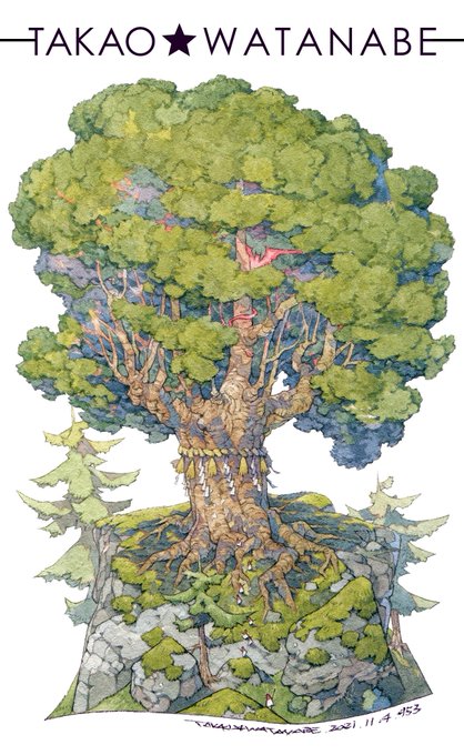 「traditional media tree」 illustration images(Latest)