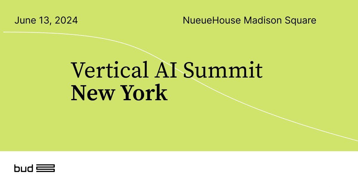 Bud Financial Set to Host Exclusive 2024 Vertical AI Summit Event #AI #artificialintelligence #BudFinancial #FinancialServices #llm #machinelearning #VerticalAISummit multiplatform.ai/bud-financial-…