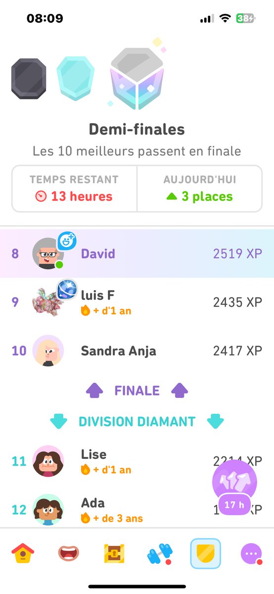 DavidVortex's tweet photo. @DuolingoFrance bonjour , les chiffres sont pas bons Kevin !!!
Ce matin les 5 points do de week-end ne sont pas comptabilisés https://t.co/uUtqt7rtCU
