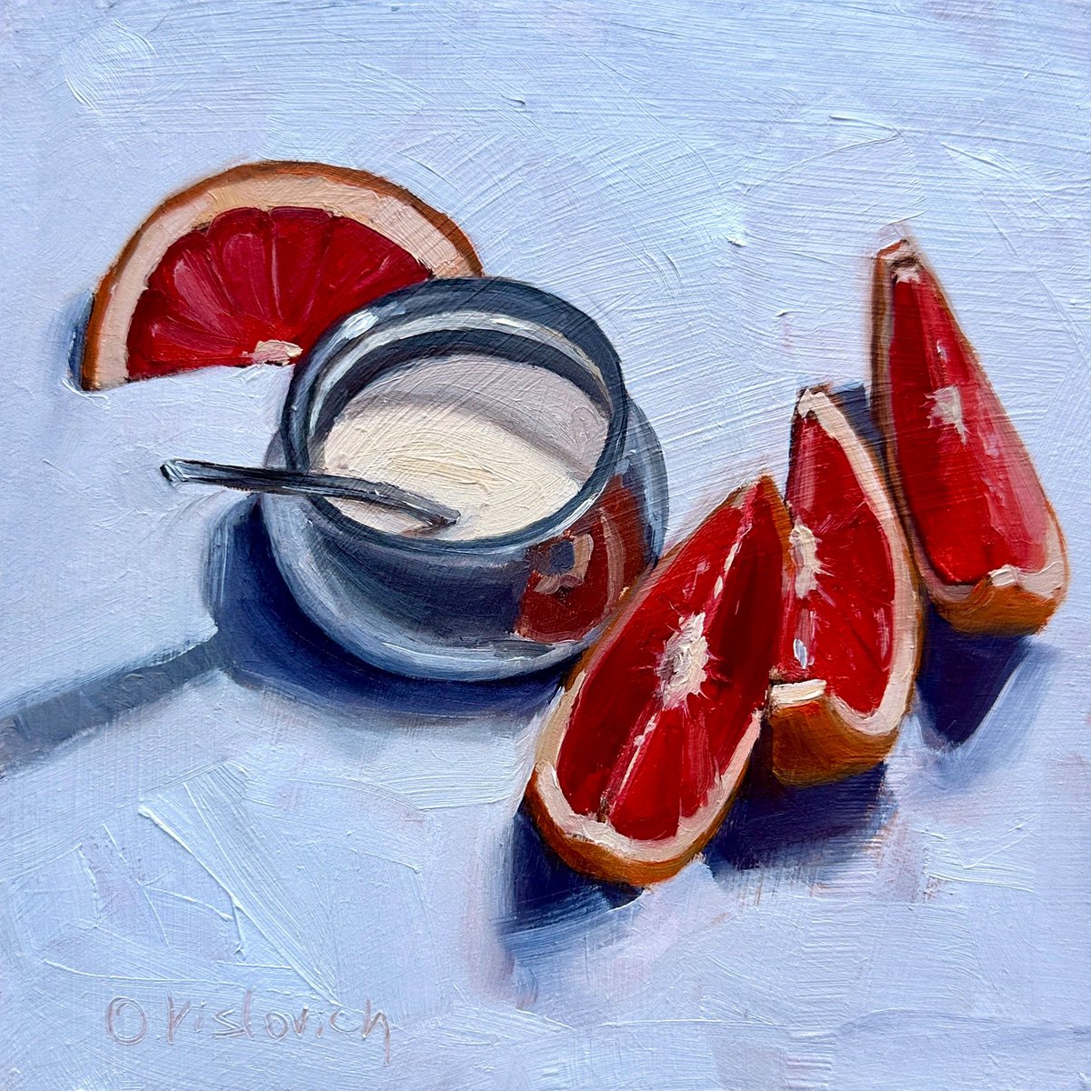 Oil painting 
6x6 in
Available, link in bio
#StillLife #painting #contemporarystilllife