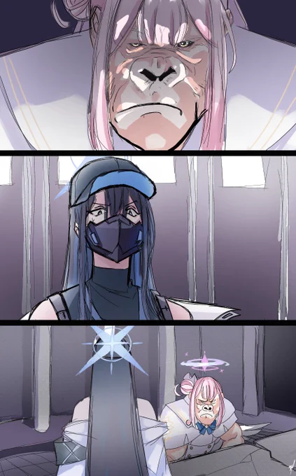 She remember.. 
#ブルアカ 