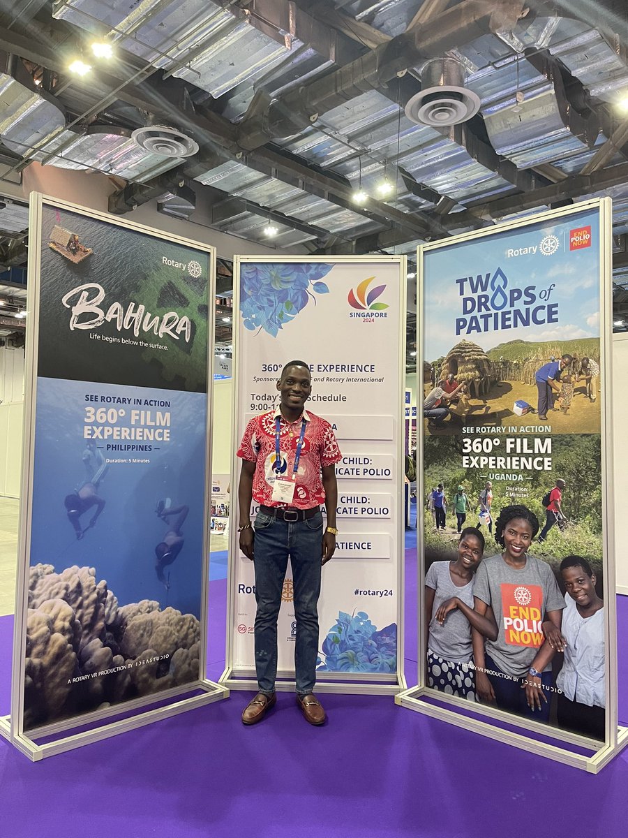 EmmaLukeera's tweet photo. Spent part of the morning watching the short film “Two Drops of Patience” that highlights Rotary’s efforts in Polio Eradication. The film features our Rotaractor Patience Asiimwe. We all should contribute to a polio free world. #EndPolioNow. https://t.co/zVTJ92OWDh