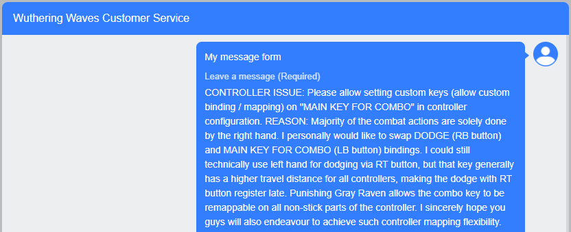yoxavv's tweet photo. 🎮 PGR's combo key can be mapped.. I sincerely hope Wuthering Waves will also allow the same please, thank you! @Wuthering_Waves #wutheringwaves #wuwa https://t.co/ykNdnPwbxk