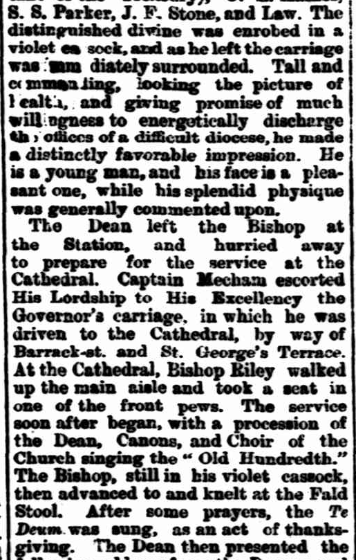 AustAnglican's tweet photo. 26 May 1854: birth (Birmingham UK) of Charles Owen Leaver Riley, third Bishop, and (from 1914) first Archbishop of Perth 1895-1929. Chaplain-General of the AIF 1914-1918. #170years #anglican Went down with the SS Ivernia in 1917 when it was torpedoed (unique among our bishops!) https://t.co/inTvlkdL6z