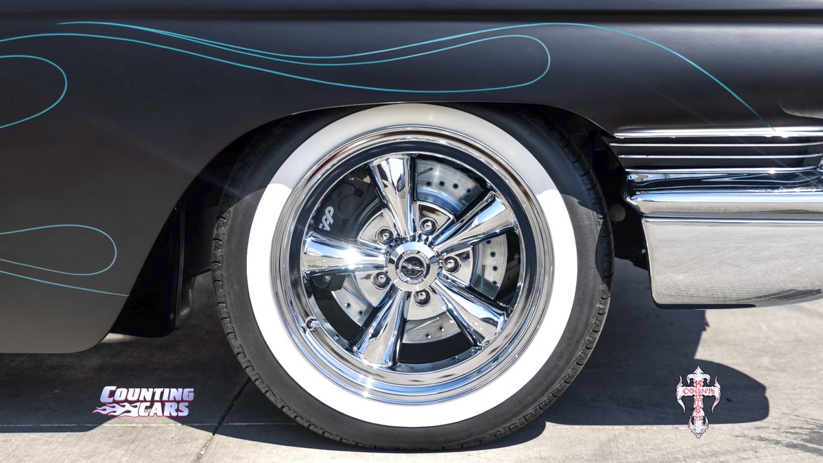 Sunday cruising in this 1960 Caddy coupe! Black with pinstriped flames - it doesn't get more classic than this! Which hot spot in Vegas are we hitting today? #countskustoms #cadillac #countingcars #lasvegas #history #caddy #coupe #pinstripe #flames @CountsKustoms_S