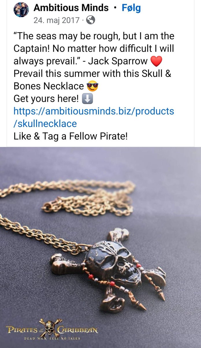 #Deppheads do you have a 'pirate' necklace?☺️