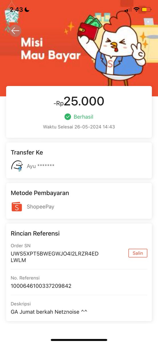 Done hadiah GA nya ^^ 💗