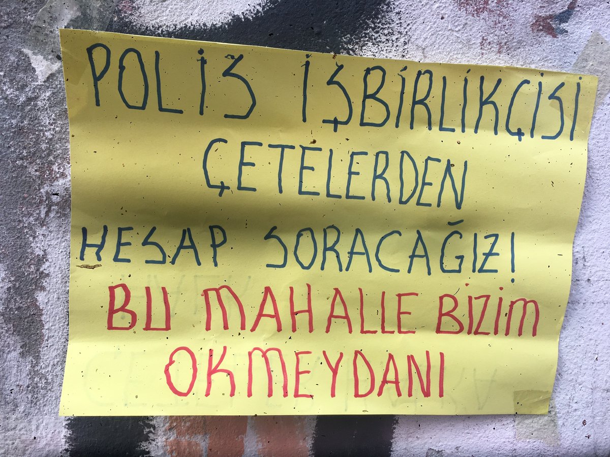 BU MAHALLE BİZİM! OKMEYDANı Okmeydanı’nda yozlaştırmaya karşı 5 tane duvar gazetesi asıldı. UYUŞTURUCU İLE AKLIMIZIN KUMARLA EMEĞİMİZİN FUHUŞLA BEDENİMİZİN ÇETELERLE HAYATIMIZIN ÇALINMASINA İZİN VERMEYECEĞİZ! @HalkCephesi3 @HalkOkulu