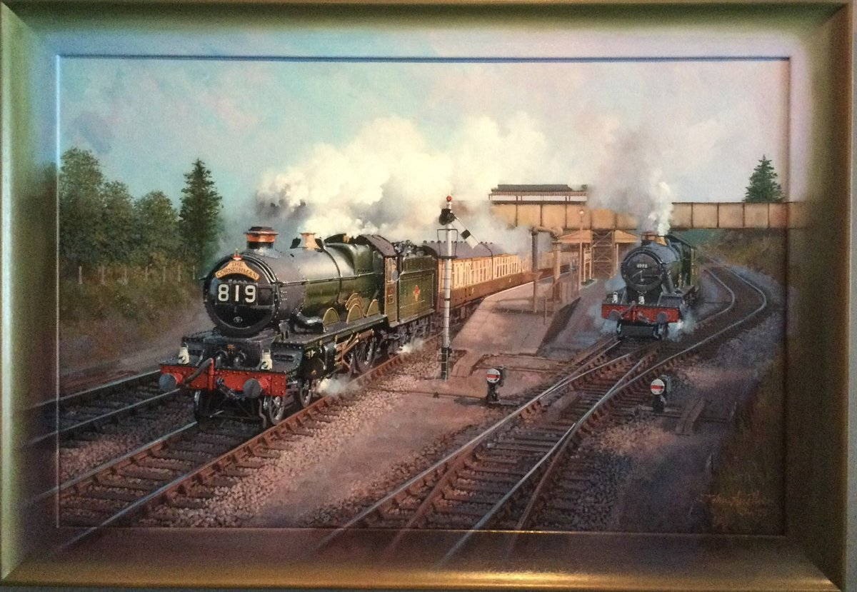 Looking forward to greeting visitors today & tomorrow at #StratforduponAvon station to view John Austin’s wonderful railway art & meet the artist himself - open between 10am & 5pm today