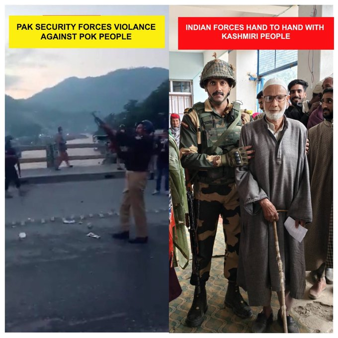 Heartwarming Moment!!
An #Army man assisting an elderly #Kashmiri man.  Moments like these remind us of the kindness that transcends boundaries.
#Kashmir Supports #IndianArmedForces
#Kashmir 
#IndianArmy
#DemocraticKashmir 
#VoteForIndia 
#UnityInDiversity