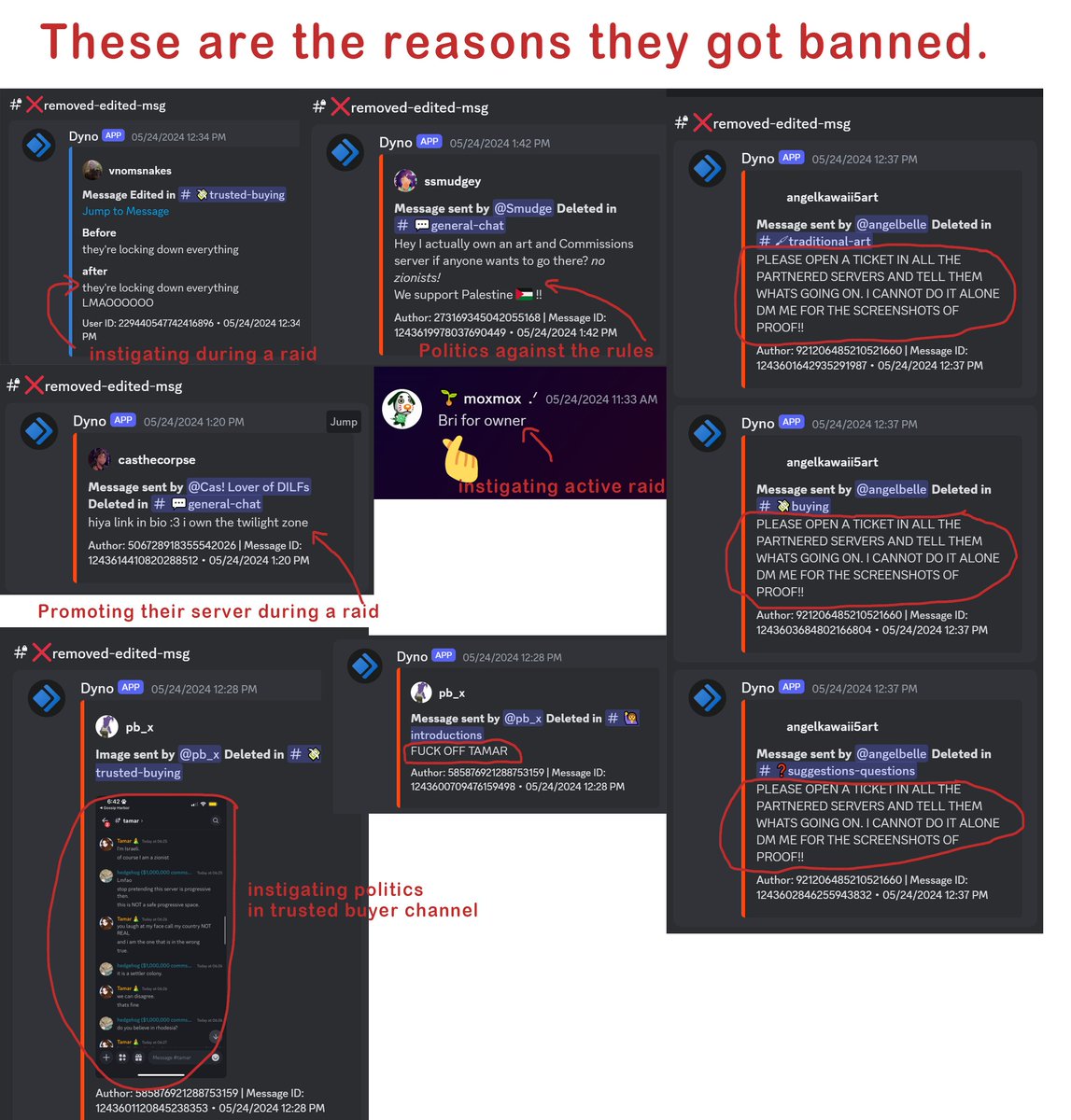 LimonTheGriffin's tweet photo. @caninecaine is this acceptable behaviour from mod Assistence?
you were a mod before, is this bannable?
during a raid? https://t.co/wCRlP9SE8F