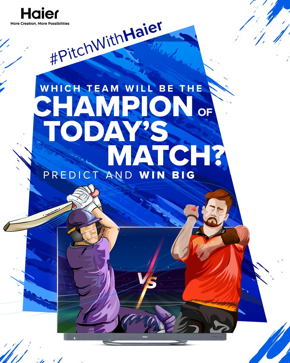 #ContestAlert The stadium is set, the tension is high! Which team will lift the trophy today? Tell us your predictions and get a chance to win amazing prizes! Contest Rules- 1️⃣ Follow @IndiaHaier 2️⃣ Tag 3 people and make sure they follow @IndiaHaier