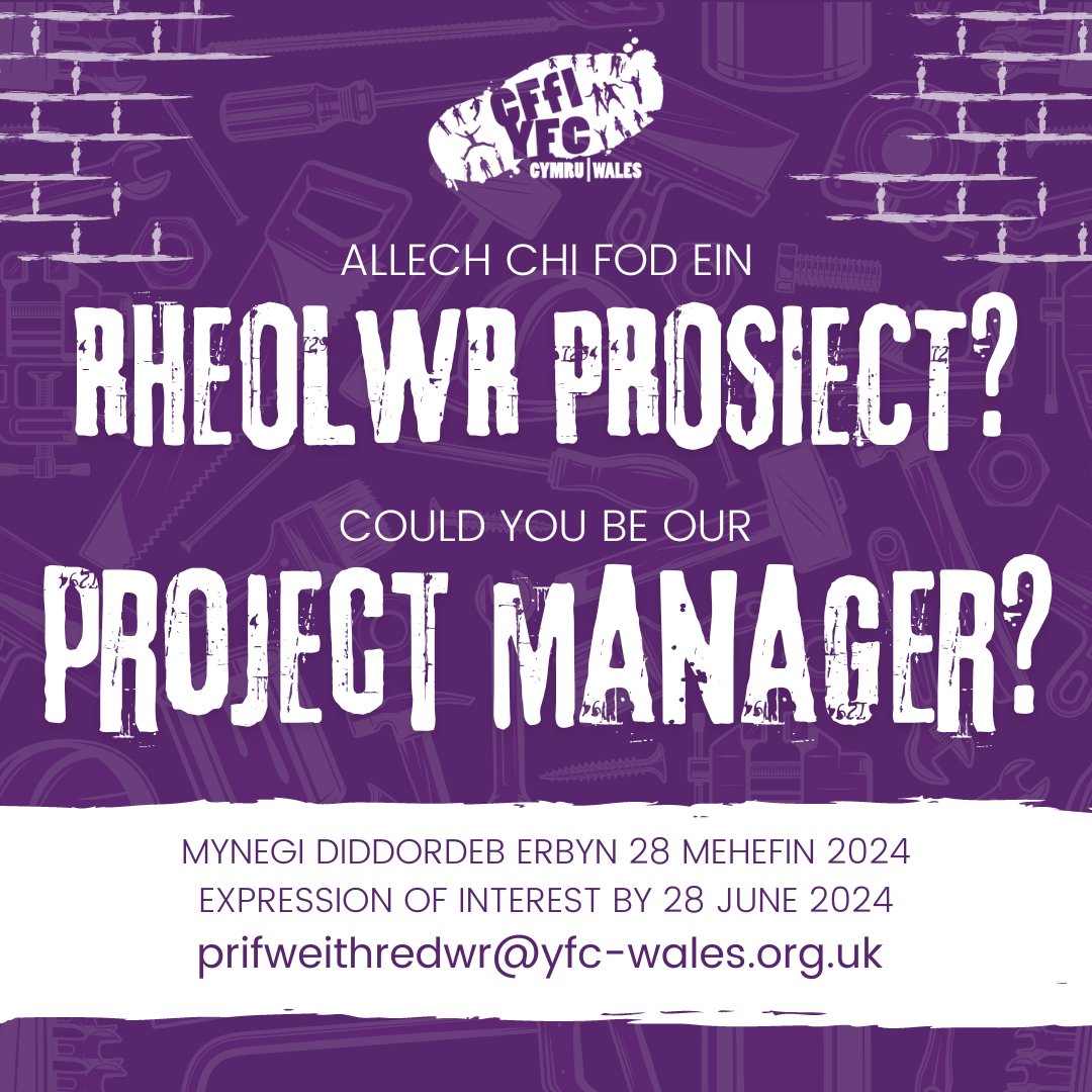 Wales YFC are embarking on an exciting project to renovate and modernise the Wales YFC Centre. We would encourage anyone with expertise in this area to send an expression of interest by 28 June 2024 to prifweithredwr@yfc-wales.org.uk 📧
