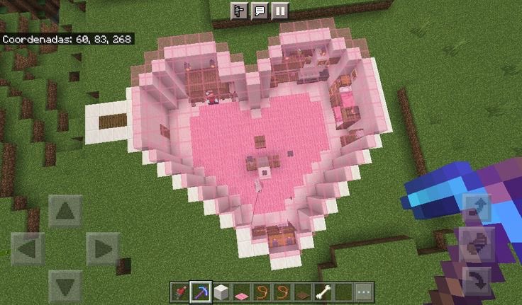 hearts in minecraft ♡