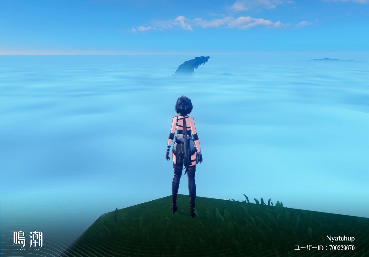 Nyatchup's tweet photo. _(┐ ◟;゚д゚)ノ高所恐怖症で、ゲームの中でもやっぱり高所が怖いんです…
I know this may sound ridiculous, but I am afraid of heights, and I am still afraid of heights in the game...
#鳴潮
#asiaserver
#wutheringwaves https://t.co/8RIiNmdnZe