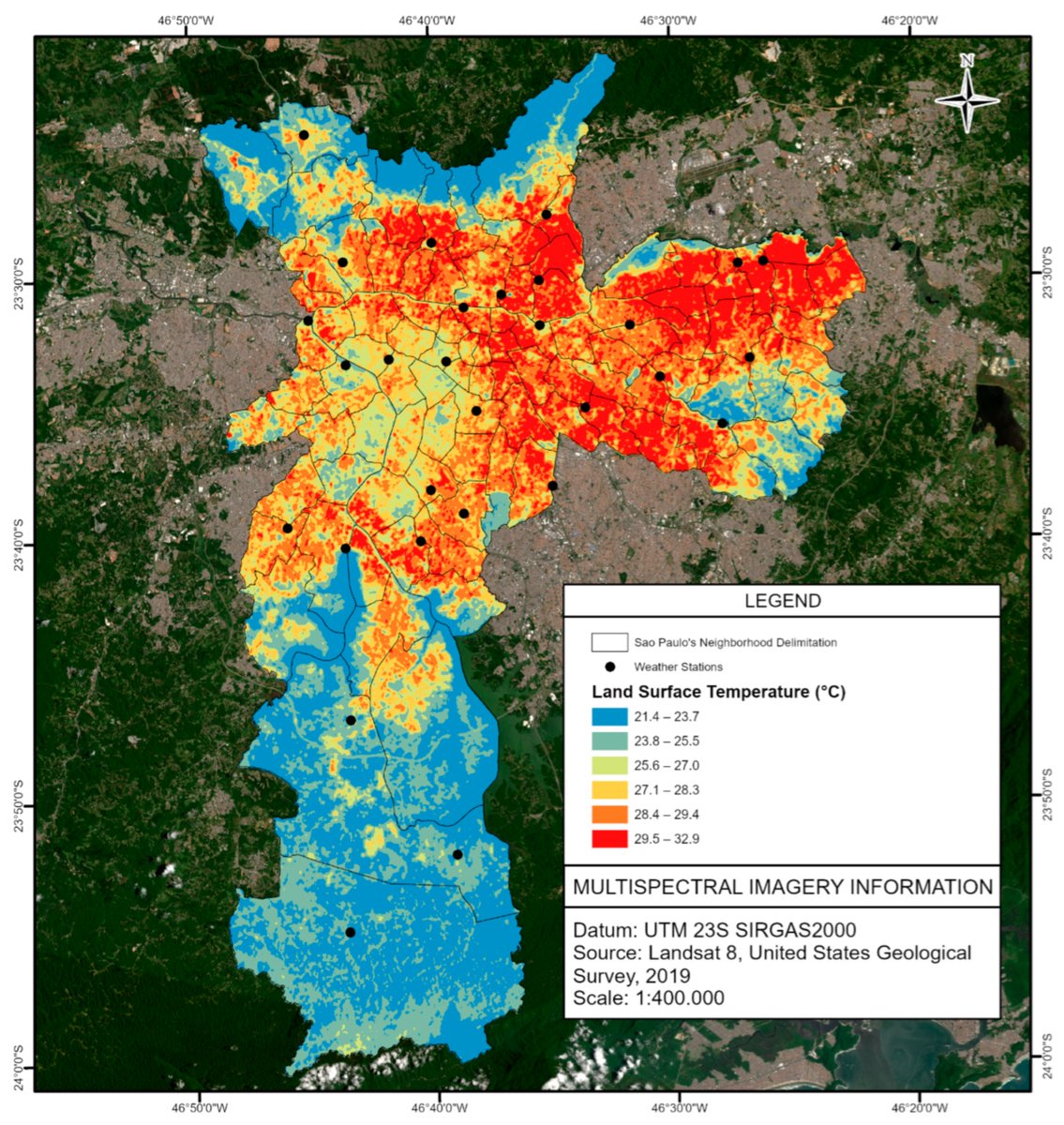 #EditorsChoiceArticle
🎉'Comparison between Air Temperature and Land Surface Temperature for the City of São Paulo, Brazil' by Timothy J. Wallington et al. 
@UiB @UFSM_oficial
#atmosphere #heat_island #remote_sensing
👉mdpi.com/2073-4433/13/3…