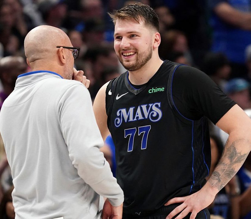 theMadridZone's tweet photo. 🗣️ Jason Kidd, Dallas Mavericks Head Coach: “If you want to get Luka to talk, you talk Real Madrid. If you want to piss him off, you talk about Barcelona. So today, I'm joking with him, Man, I think I'm gonna take the Barcelona job. Did you see how they sacked their manager?” https://t.co/kzE5qBGCl0