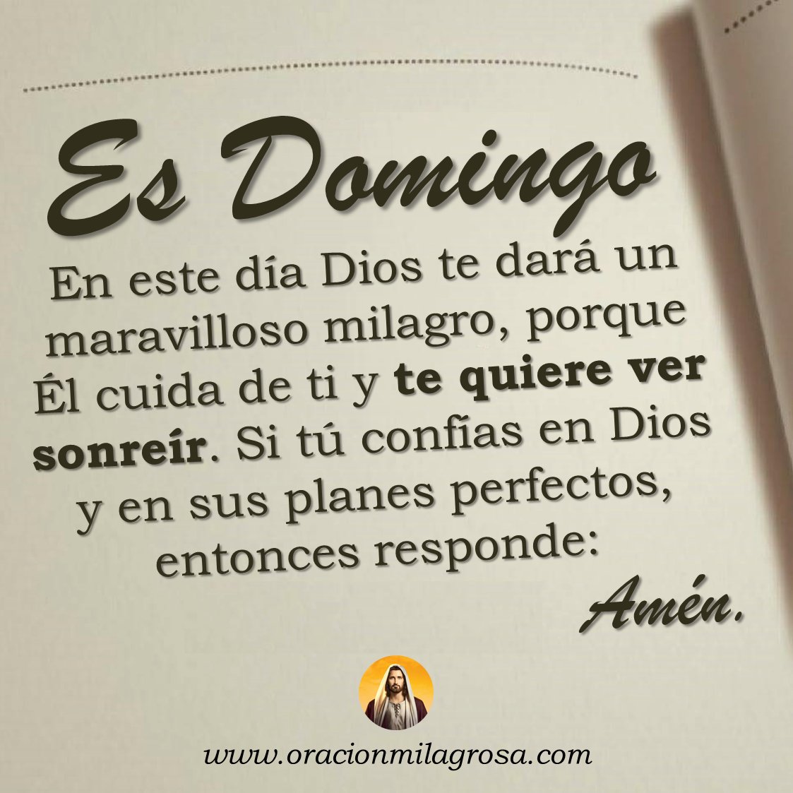 oracion_milagro's tweet photo. Que tengas un domingo feliz, lleno del amor y las bendiciones del Señor 🙏 https://t.co/0GaWLf9Vb4