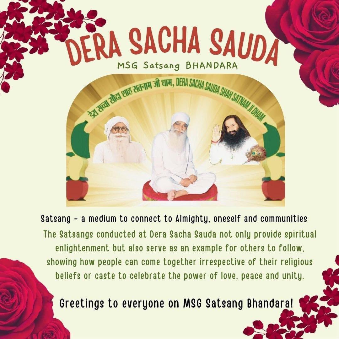 SukhmanderBrar0's tweet photo. Today is a May Special day since #SatsangBhandara will be celebrated at Dera Sacha Sauda, Sirsa. In this month, first Satsang was organised by Sai Mastana Ji Maharaj. Following the inspiration of Saint MSG Insan, day will also be celebrated with 163 welfare works. https://t.co/7yoN5sjGCn