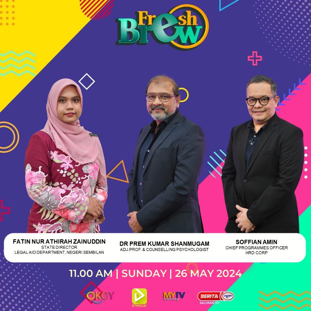 hrdcorp_'s tweet photo. Tune in to Fresh Brew at 11.00 am today as our Chief Programmes Officer, Mr Soffian Amin shares how HRD Corp is bringing Malaysians together to bring free learning and development opportunities to the doorsteps of every Malaysians.

@scheekeong @RTM_Malaysia https://t.co/0P7m0jXY3D
