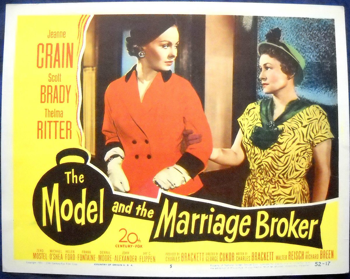 1 FINAL? LIST OF 100 FILMS I LOVE (IN NO ORDER) 83: 1 of my favorite #OldHollywood ⭐️ #JeanneCrain would have been 99 2day, so here’s a nicely bittersweet #GeorgeCukor 🎥1951 #romcom with wonderful #ThelmaRitter as #NYC matchmaker setting up couples with & without their knowledge