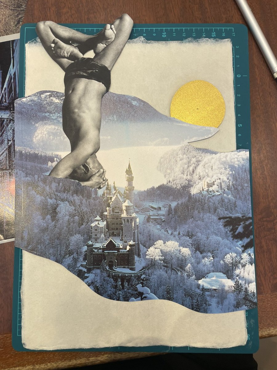 miyatamenji's tweet image. A little bit　collage
A little collage with materials not used for Japanese paper　Kurotani

使わなかった　素材で　
黒谷和紙に
ちょっとcollage
Cho  Collage

#和紙
#japanesepaper
#黒谷和紙
#art
#collage
#コラージュ