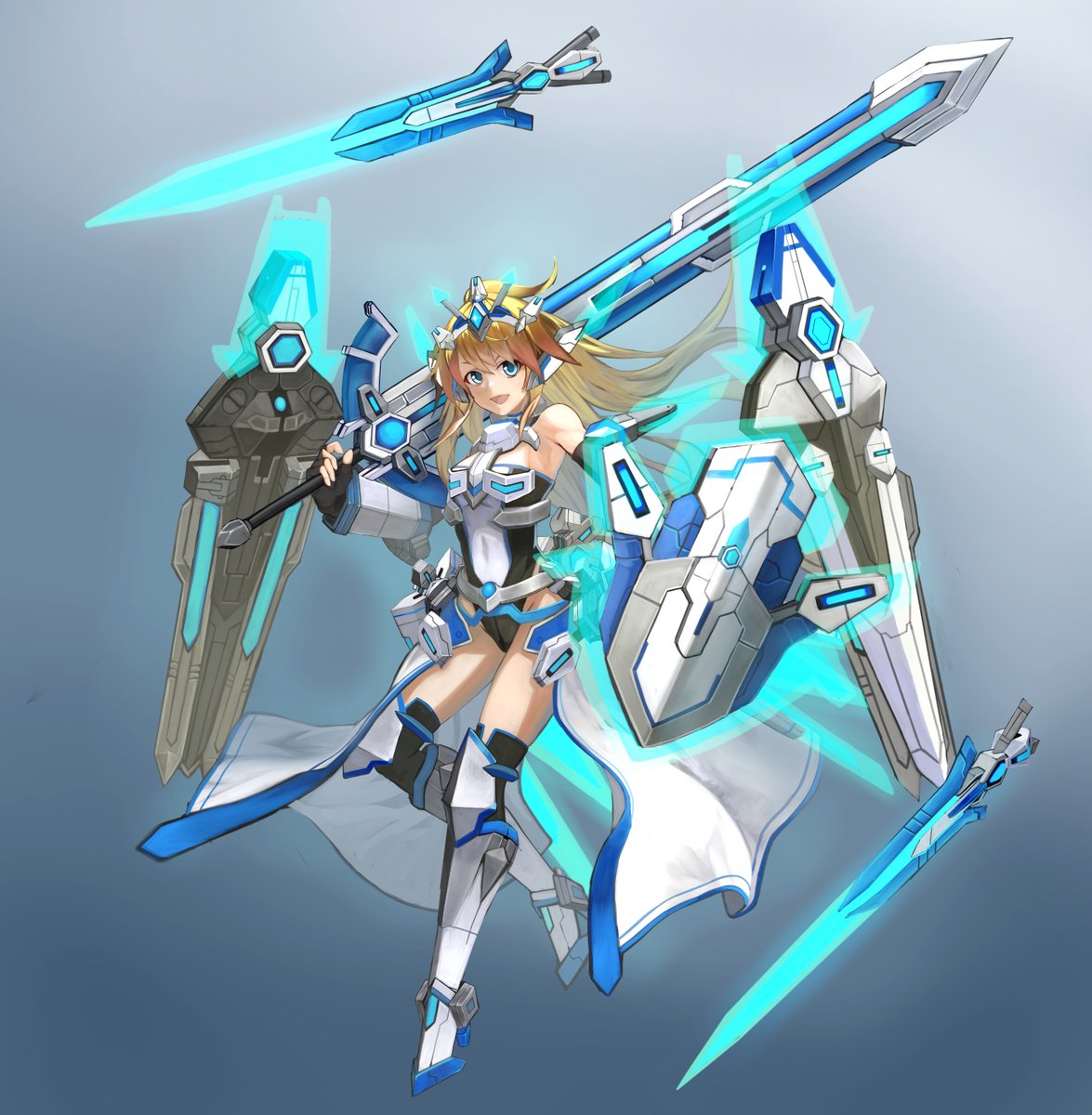 セイバーエリザロッテ
剣を変形すると肩に担げなさそうだったので変形させれませんでした。
#CBUNI