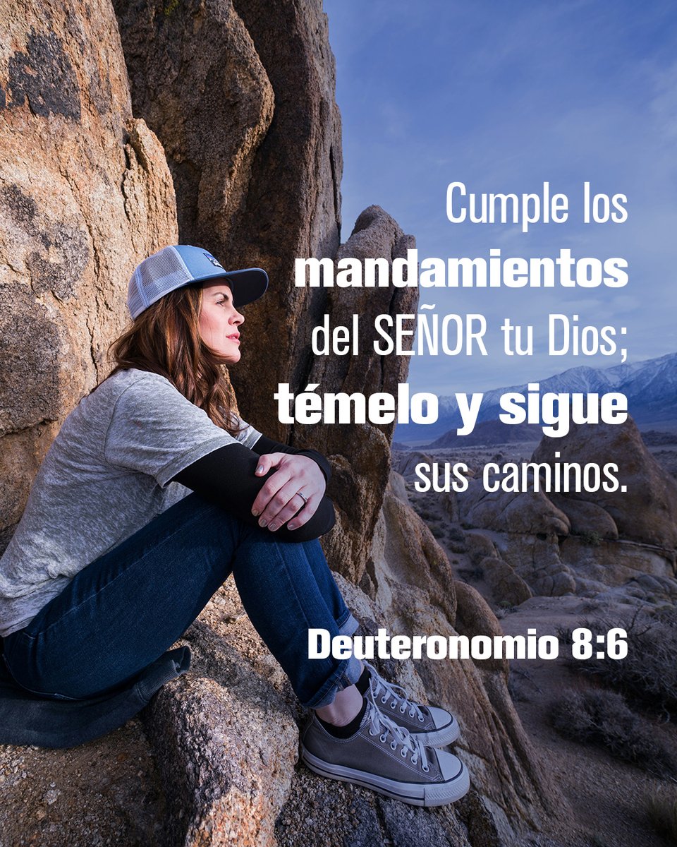 Cumple los mandamientos del SEÑOR tu Dios; témelo y sigue sus caminos— Deuteronomio 8:6

#Deuteronomio #caminos #temer #mandamientos #cumplir