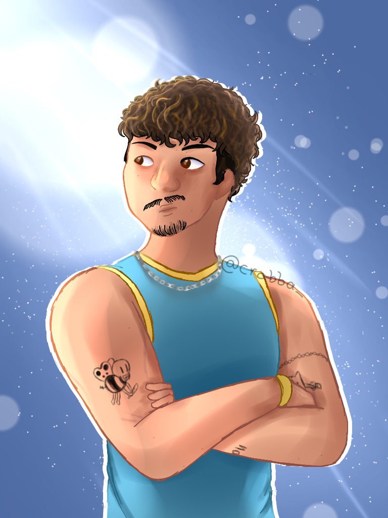 <a href="/Crabba_/">cRaBbAh</a> me desenhou 😭😭😭😭😭😭 to apaixonado em mim mesmooooo olha o tamanho desse braço tá tudo tão lindo