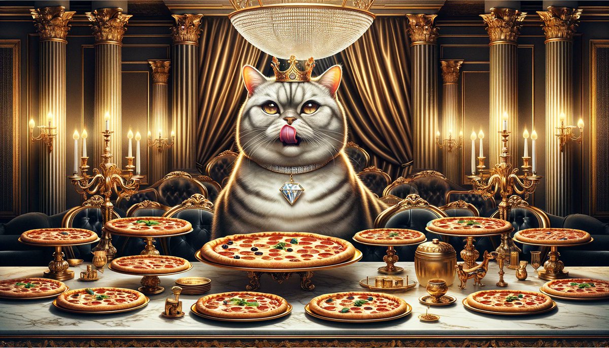 CatBig_Game's tweet photo. ๐We all know Bitcoin is worth more than a slice of pizza, so is CATBIG, how many pizzas do you want #CATBIG to be worth? https://t.co/KIuJYRXIj5
