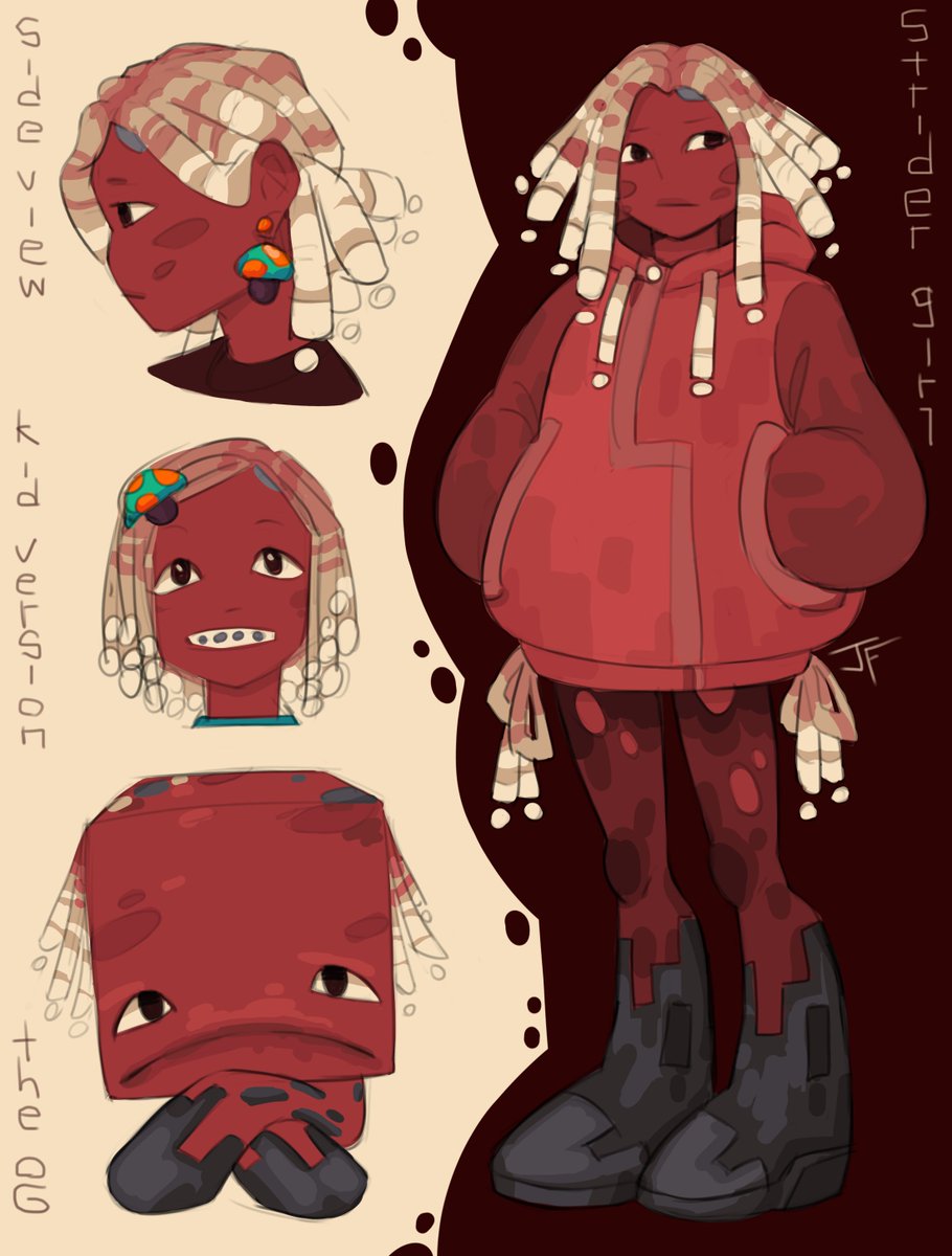 java_finch_art's tweet image. #minecraft 
lava strider girl 🔥❤️🍄