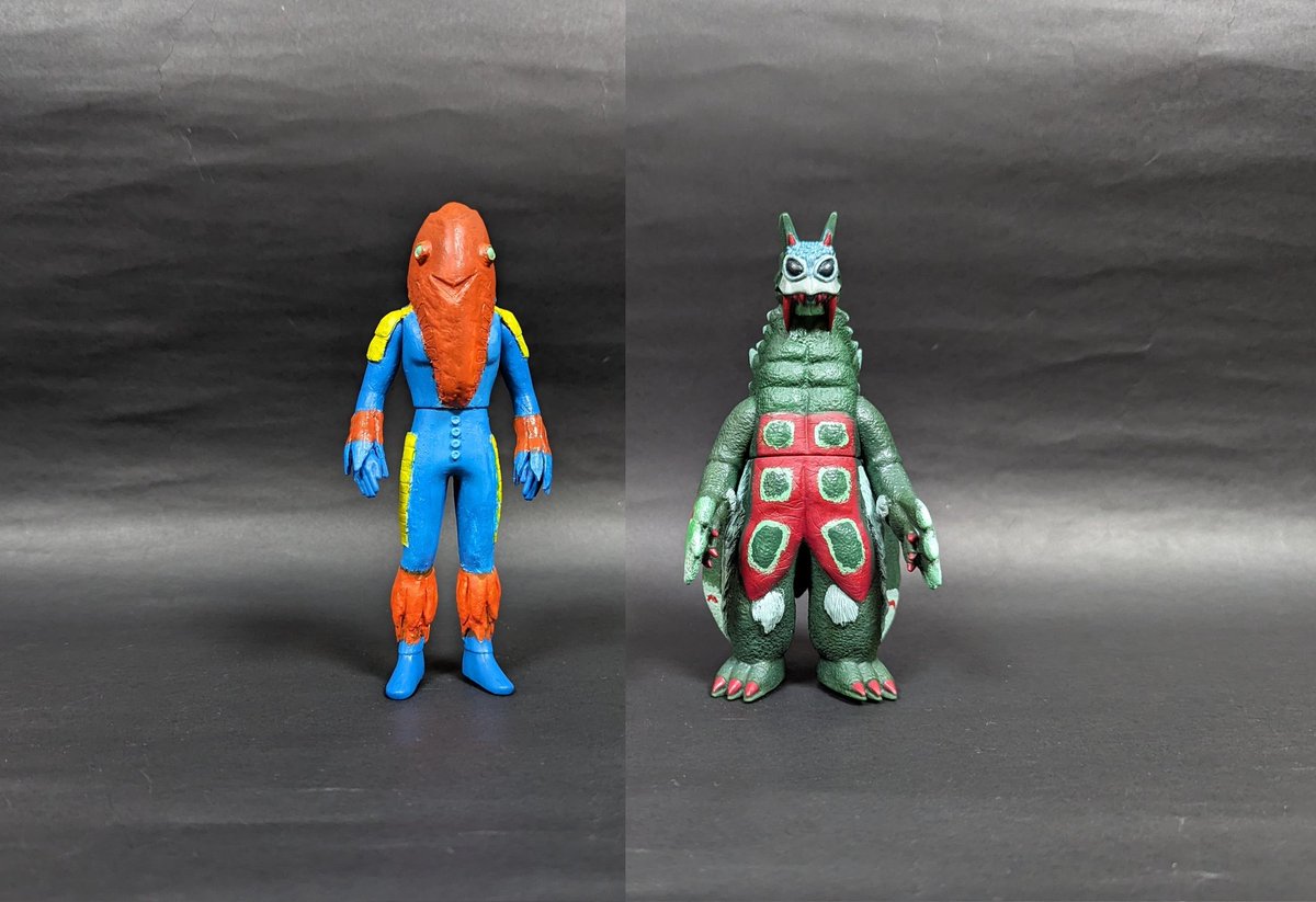 幻覚宇宙人メトロン星人Jr.のソフビが完成！そして蛾超獣ドラゴリーの