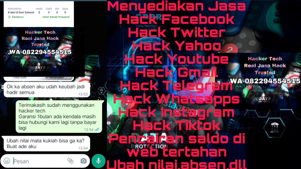hackingservicem's tweet photo. JASA HACK AKUN PASANGAN ANDA, ISTRI ANDA, SUAMI ANDA, GEBETAN ANDA📲 hanya dibutuhkan⤵ (nama pengguna, email, nomor hp) Tanpa persetujuan target hp / privasi aman💯 WA☎️082294554515 #sadapwhatshapp #hackinstagram #sadapsosialmedia #Hacker #sadapinstagram #hacking #jasahack https://t.co/TLW3hy68qk