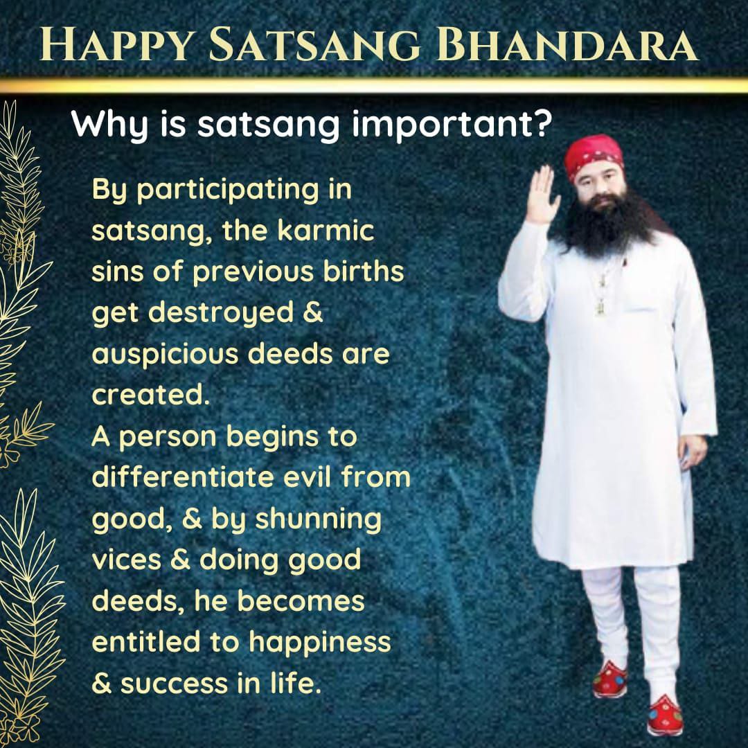 IBADAT07676745's tweet photo. Congratulations to whole universe for pious 
#SatsangBhandara
Which is started from  1948
By Dera Sacha Sauda foundation  to help people  to stay away from all bad habits and this 
May Special bhandara celebrated by millions  as inspired  by
Saint MSG Insan https://t.co/kpsOkm7JQG