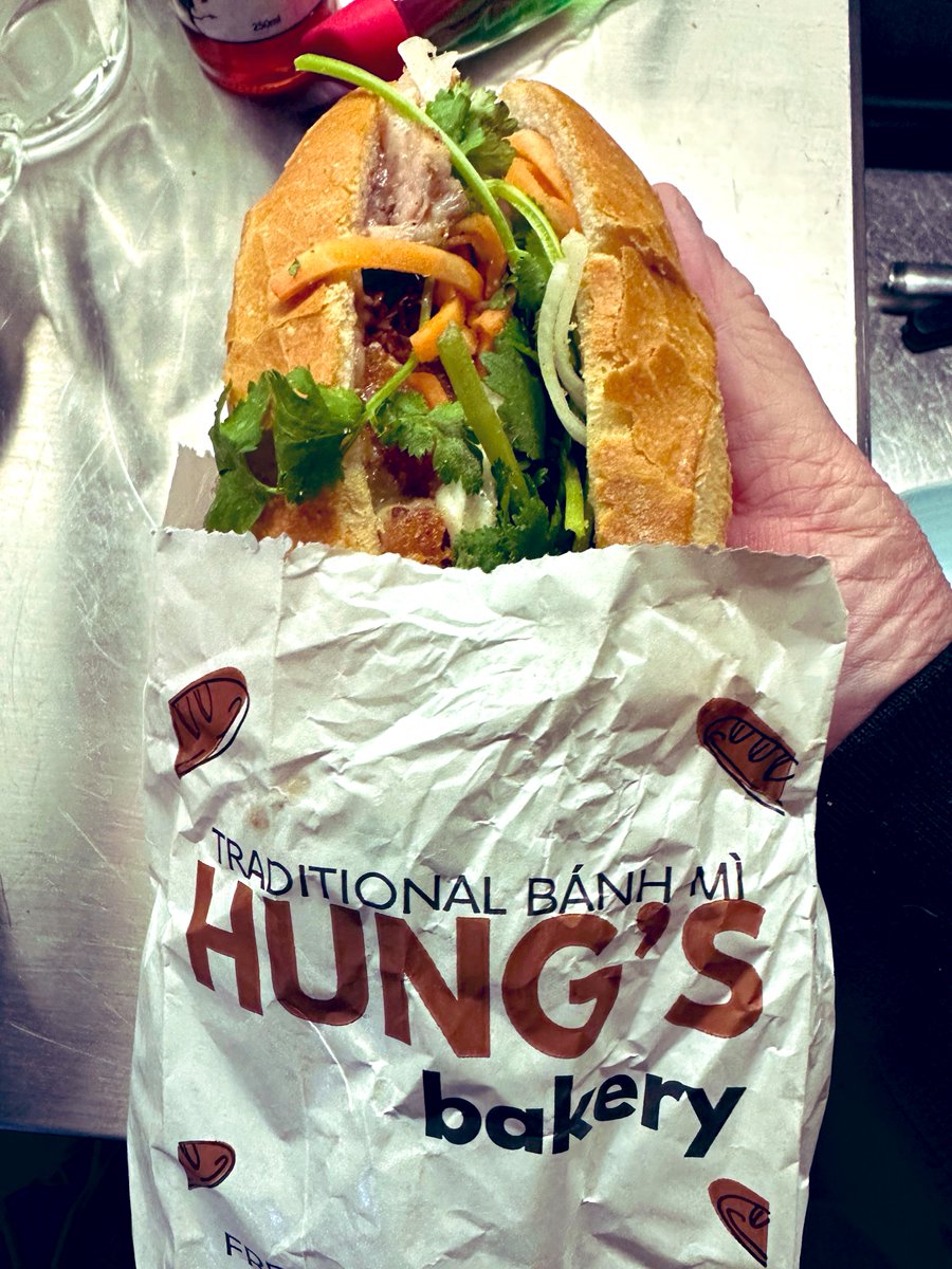 nicenuts's tweet photo. A sizeable banh mi cures all ailments and fills hungry holes. #inandaround #nothinsuss https://t.co/cCHwIkBSeS