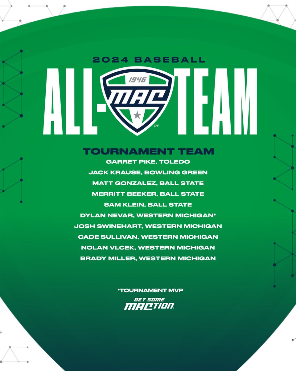 Congrats to our 2024 MAC Baseball All-Tournament Team! #MACtion ⚾️