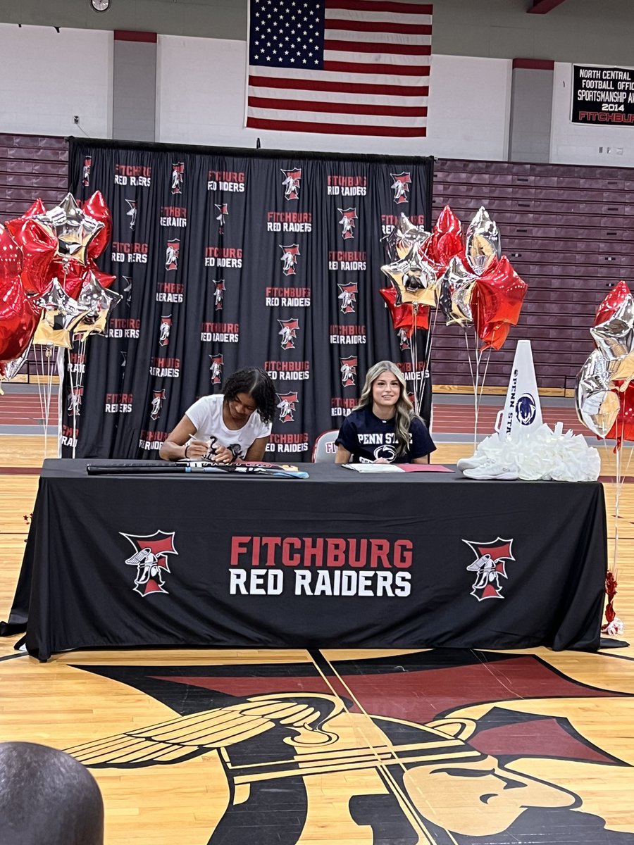Yesterday, two student-athletes signed their commitments to play at Penn State &amp; Plymouth State University. Congratulations! #RaiderPride