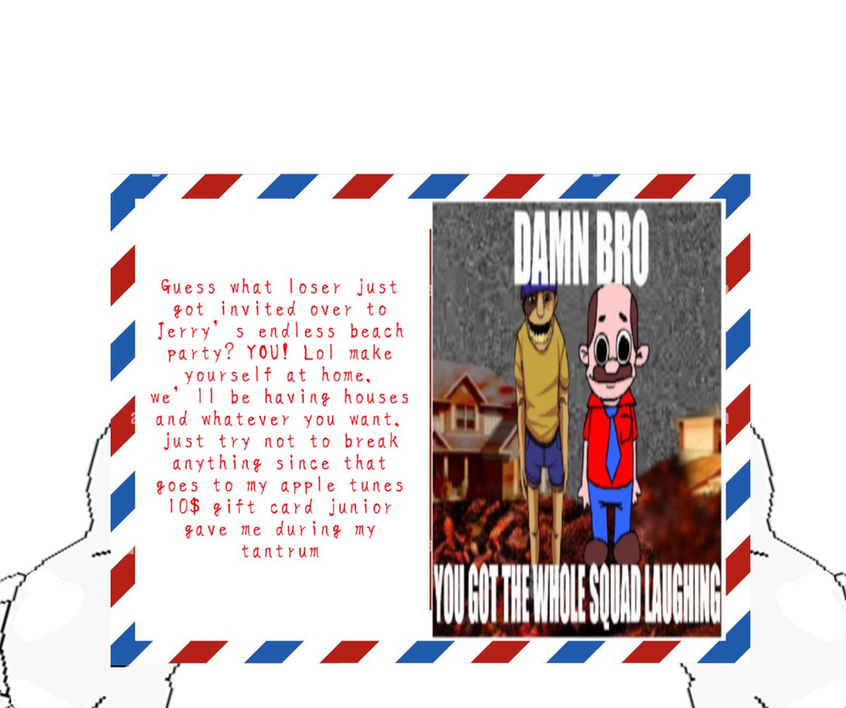 PizzyCandy's tweet image. "Hey guys! I got this message from a friend!"

"And it's a free vacation! I hope.."

#JERRYSBEACH