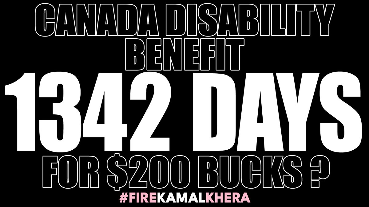 Dear Justin Trudeau (@JustinTrudeau),
It has been 1342 full days since you promised the #CanadaDisabilityBenefit to #Disabled #Canadians in poverty.

$200 Monthly tied to DTC shows MP Khera's unfit as Minister #FireKamalKhera #FixTheCDB
@cafreeland @CityNewsOttawa @R_Boissonnault