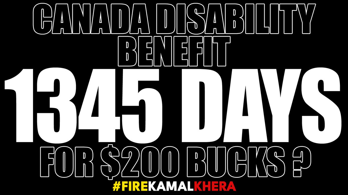 The280Times's tweet photo. Dear Justin Trudeau (@JustinTrudeau),
It has been 1345 full days since you promised the #CanadaDisabilityBenefit to #Disabled #Canadians in poverty.

$200 Monthly tied to DTC shows MP Khera's unfit as Minister #FireKamalKhera #FixTheCDB
@cafreeland @IsabelleRaghem @R_Boissonnault https://t.co/8AWikvTRH6
