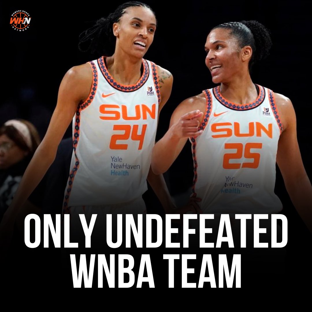 The CT Sun remains the ONLY undefeated team in the WNBA.