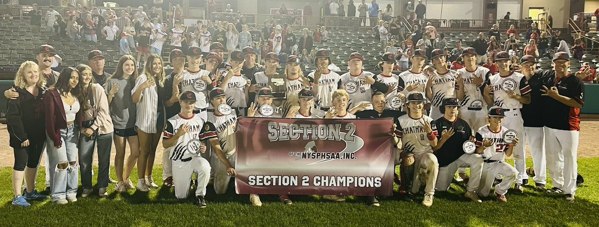 Congratulations to Chatham, our Class C Baseball CHAMPS! ⚾️🏆⭐️