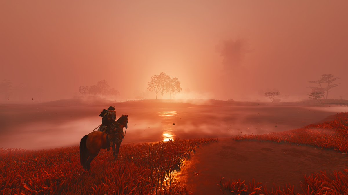 gavinhovis's tweet photo. Some cool pics from Ghost of Tsushima I took with similar aesthetics https://t.co/Leq7jq8a24