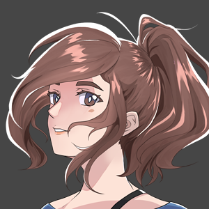 Tried to imitate the wuthering waves icon style and I really like how it came out~
...but I was dumb and parted the hair the wrong way smh-