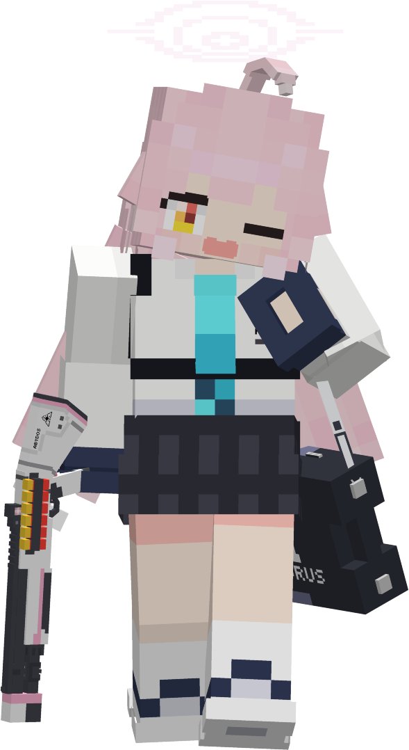 Gakuto1112's tweet photo. #ブルーアーカイブ より、小鳥遊ホシノを作りました。
（他のキャラクターも試せますよ！）

#Minecraft Java Edition をお持ちであれば、 #Figura Mod を導入の上、直ぐに試せます。

是非お試しください！
もしよければ、お友達にも紹介してください！

https://t.co/Oeklkd1HFP https://t.co/02a5PmIKQU